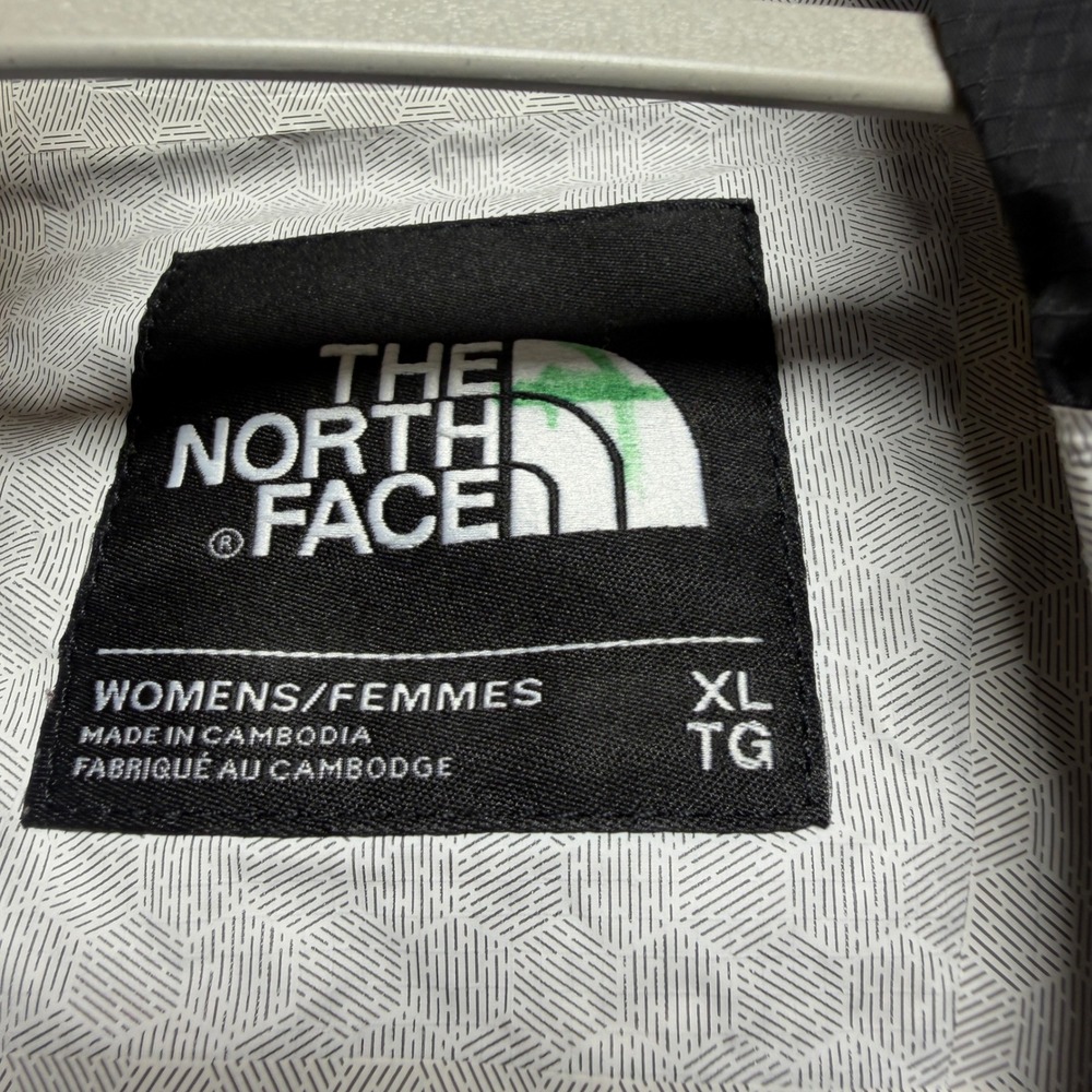 The North Face DryVent Rain Jacket Womens Black Hooded Waterproof Pit Zips Shell - Picture 10 of 12